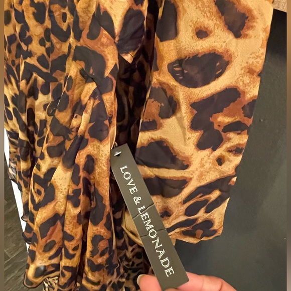 Ruffle Cape Leopard Playsuit - Picture 8 of 13